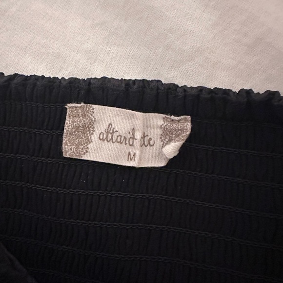 Altar’d State Black Puff Sleeve Floral Dress - Picture 5 of 5